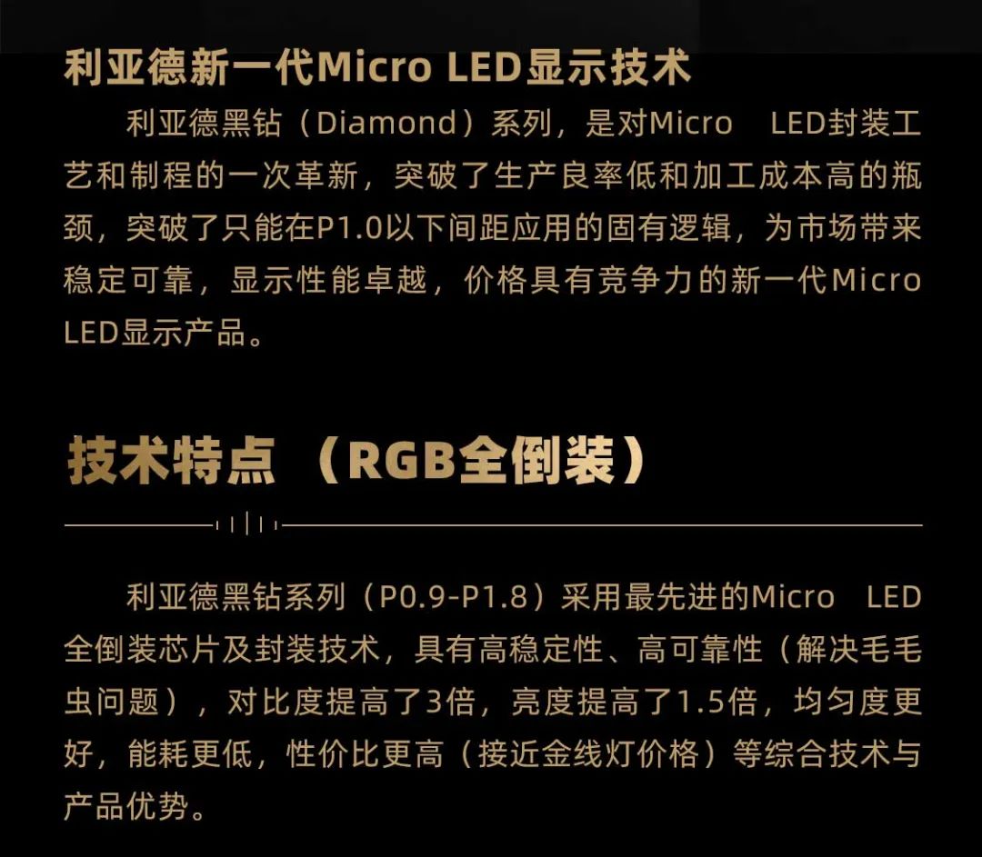 兴发娱乐面向全球宣布第二代Micro LED显示手艺——兴发娱乐黑钻（Diamond）系列